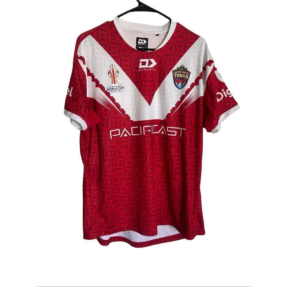 Dynasty Mens Sport Tonga Rugby League World Cup 2022 Replica Home Jersey XL